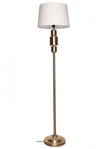 The Grange Collection Silver & Glass Lamp 28x48cm