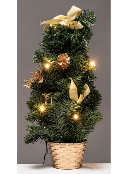 The Grange Collection LED 10-Light Christmas Tree 50cm