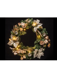 The Grange Collection LED 20-Light Christmas Wreath 50cm