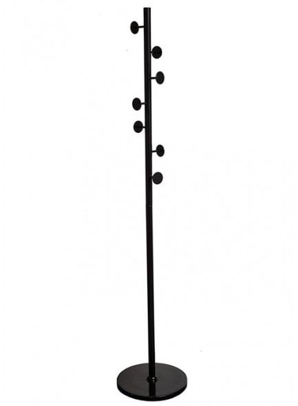 The Grange Collection Coat Stand in Black with Marble Effect Base 180cm