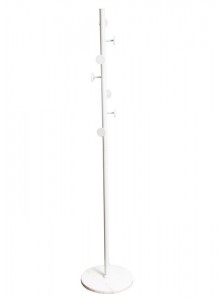 The Grange Collection Coat Stand in White with Marble Effect Base 180cm