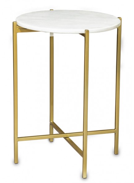 ARTMODA Side Table with Marble Top