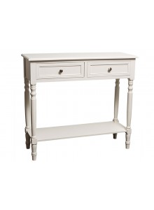 The Grange Collection Ivory 2-Drawer Console Table 91x33x81cm