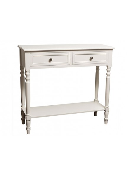 The Grange Collection Ivory 2-Drawer Console Table 91x33x81cm