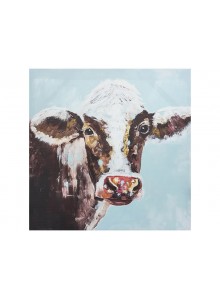 The Grand Collection One Cow Canvas 80x80cm