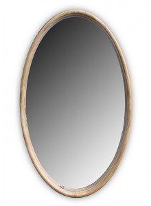 The Grange Collection Oval Wooden Wall Mirror