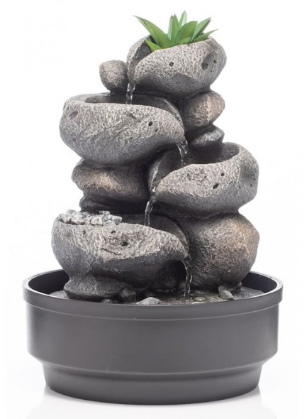 The Grange Collection USB Indoor Water Fountain 21.5x21.5x28cm