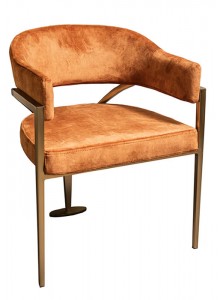 The Grange Collection Armchair in Orange 56x81cm