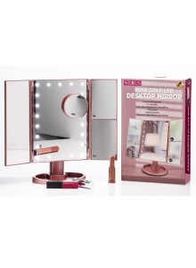 Nexus Cosmetic Desk Top Mirror with Light 10x2x3cm
