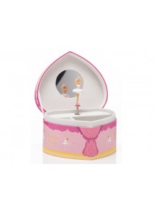 The Grange Collection Unicorn Children's Music Box Pink 15x13x9cm