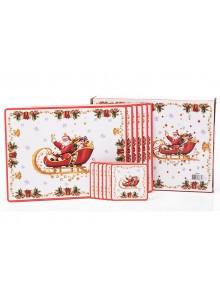 The Grange Collection Christmas Placemats & Coasters Set 6