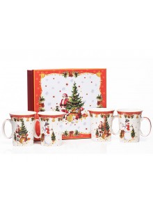 The Grange Collection Christmas Mug Set of 4