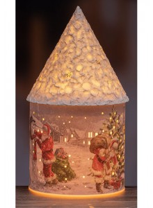 The Grange Collection Christmas LED Light Up House 27cm