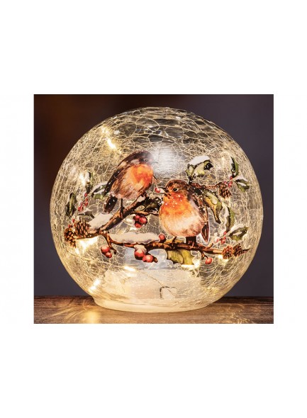 The Grange Collection LED Robin Ball 15cm