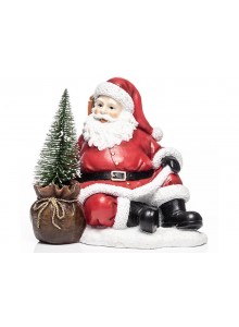 The Grange Collection Ceramic Sitting Santa with Gifts