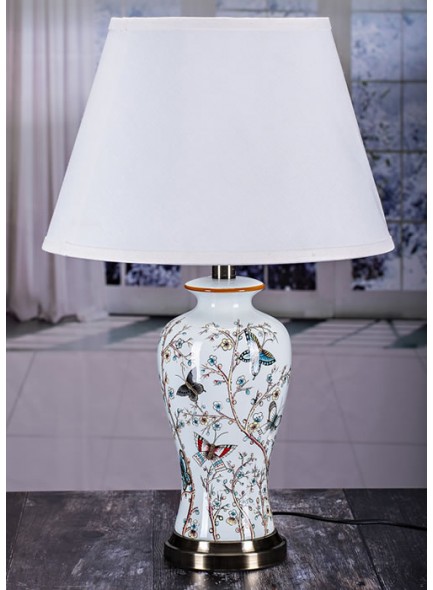 The Grange Collection Butterfly Table Lamp - 22x36x24cm