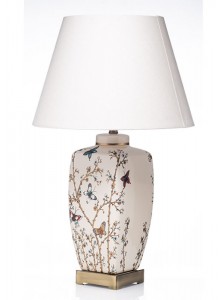 The Grange Collection Butterfly Ceramic Lamp