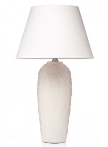 The Grange Collection Cream Design Ceramic Lamp