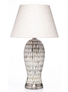 The Grange Collection Stoneware Accent Design Ceramic Lamp