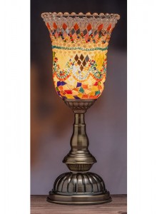 The Grange Collection Mosaic Table Lamp 13.5x31.5cm