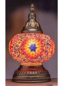 The Grange Collection Mosaic Table Lamp 15x28cm