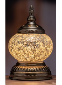 The Grange Collection Mosaic Table Lamp 13x22cm