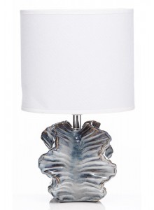 The Grange Collection Smoked Glass Design Lamp 15x22.5x38cm