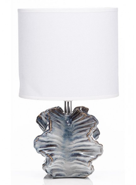 The Grange Collection Smoked Glass Design Lamp 15x22.5x38cm
