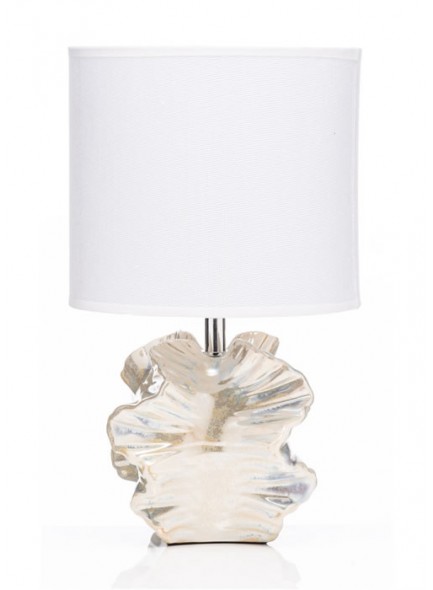 The Grange Collection Pearlized Glass Design Lamp 15x22.5x38cm