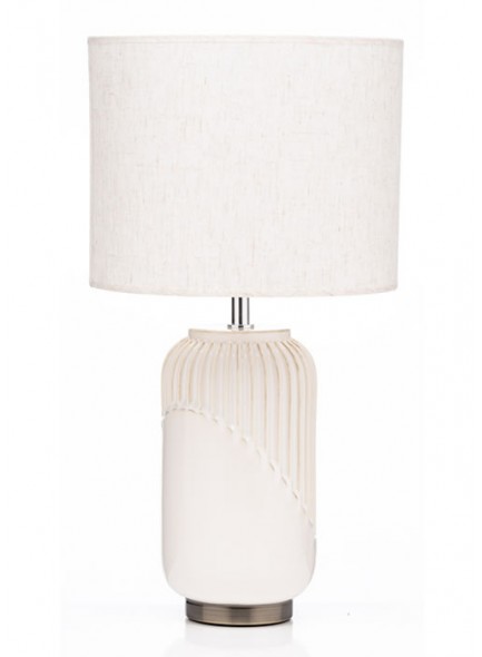 The Grange Collection Bronze Based Ceramic Lamp 14x28x52cm