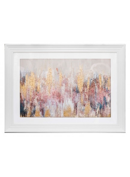 Stonewall Gallery Framed Textured Floral Picture 115x84x34cm