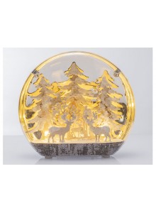 The Grange Collection Reindeer Globe with Lights