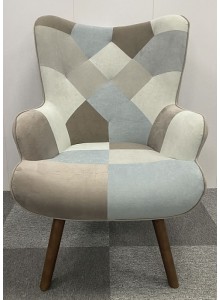 The Grange Interiors Patchwork Chair (Grey)
