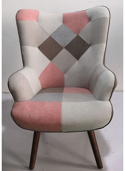 The Grange Interiors Patchwork Chair (Pink)